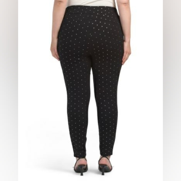 NWOT Pull on stud trim Ponte leggings Sz small - Picture 2 of 8